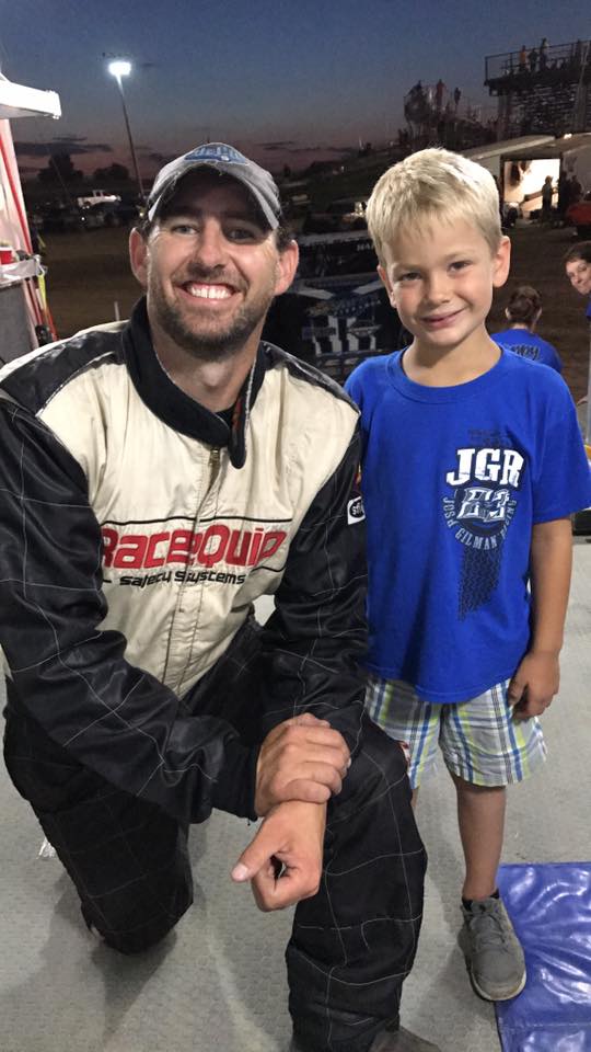 Special visitors calls for victory lane pictures!
