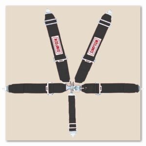 Simpson Individual Style Pull Down Shoulder Harness Clip-In Latch & Link Seat Belts