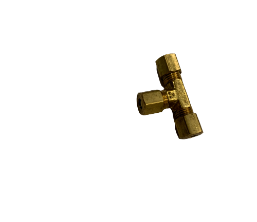 Brass Union Tee Comp Fit 3/16