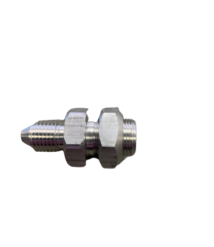 Aluminum Brake Line Fitting -4 to 1/8" npt