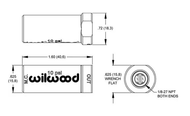 Residual Pressure Valve | 10PSI - Image 2