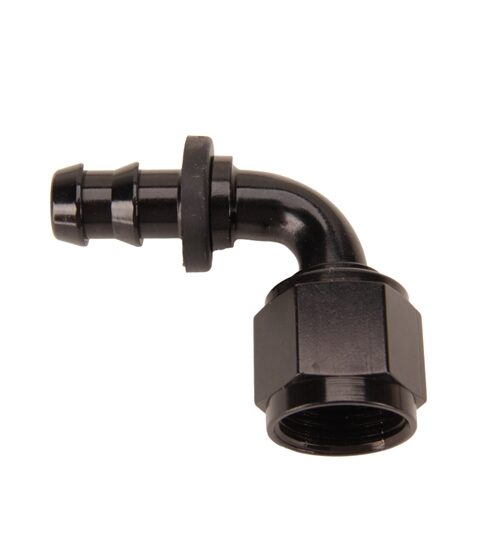 '-10AN to -8AN | Push Lock | 90 Degree | Fuel Cell Fitting