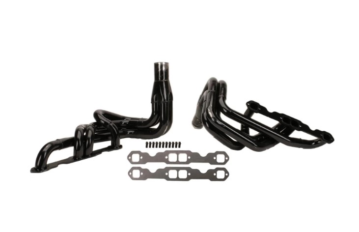 Stock Car Header | SBC | 1 5/8-1 3/4"-1 7/8"-3 1/2" Collector | Exits Outside Frame Rail