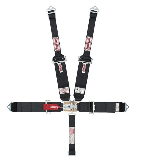 Bolt In 5 Point Hans Belt Kit | Black