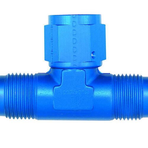 #12 Tee w/ #12 Female Bottom Adapter