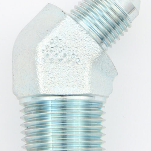 45 Male Elbow #4 To 1/4 Npt Steel Fitting