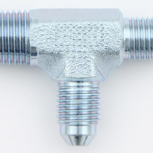 Male Run Tee Steel #4 To 1/4 Npt