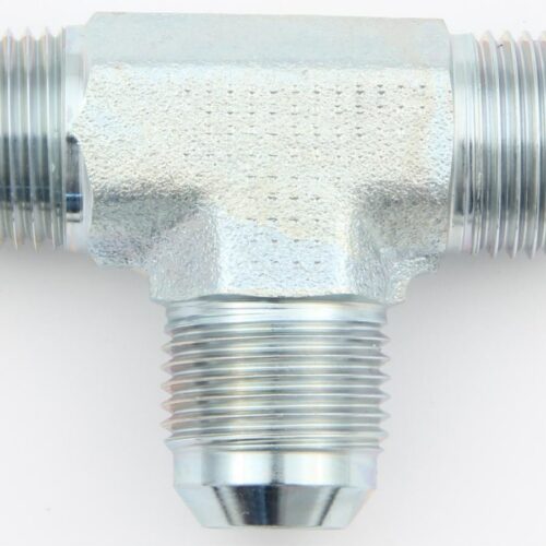 Male Run Tee Steel #10 To 1/2 Npt