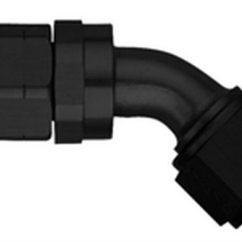 #16 45 Deg Hose End Black