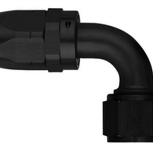 #6 90 Deg Hose End Black