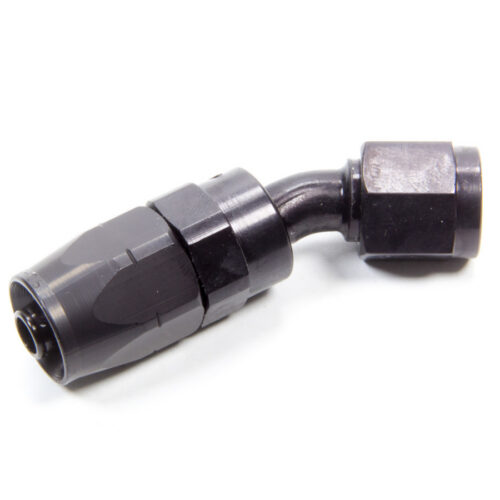 #6 30 Deg Hose End Black