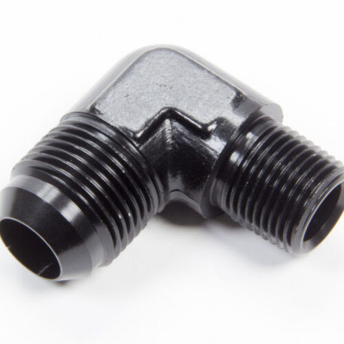 90 Deg #12 to 1/2in Alum Adapter Black