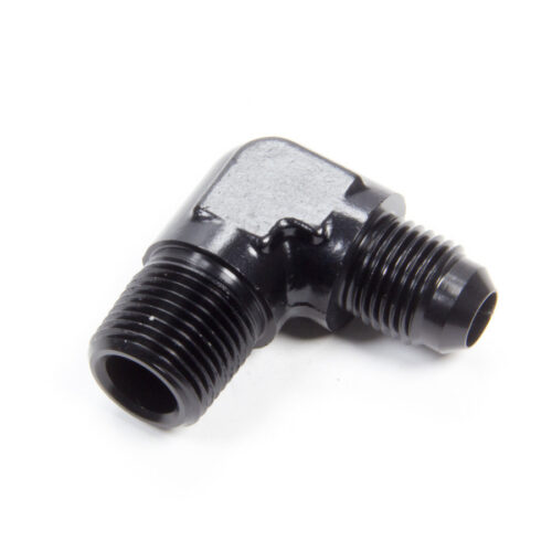 90 Deg Alum #6 Flare 3/8 in Black