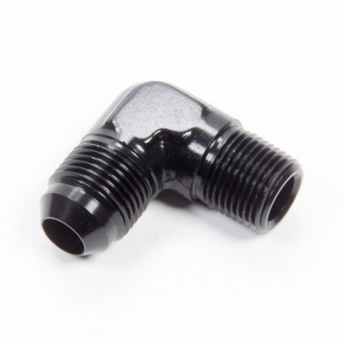 90 Deg Alum #8 Flare 3/8 in Black