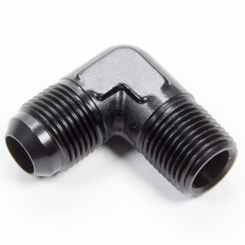 90 Deg Alum #10 Flare 1/2in Black
