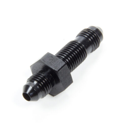 #4 Flare End Bulkhead Union Black