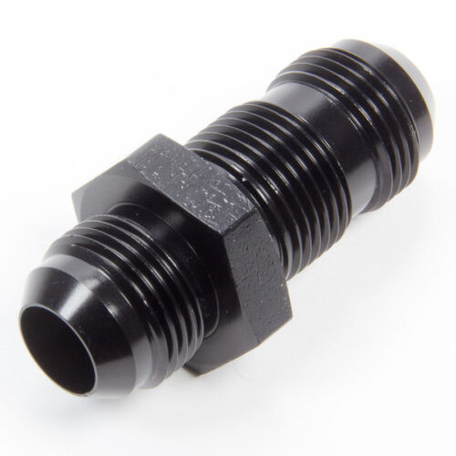 #12 Flare End Bulkhead Union Black