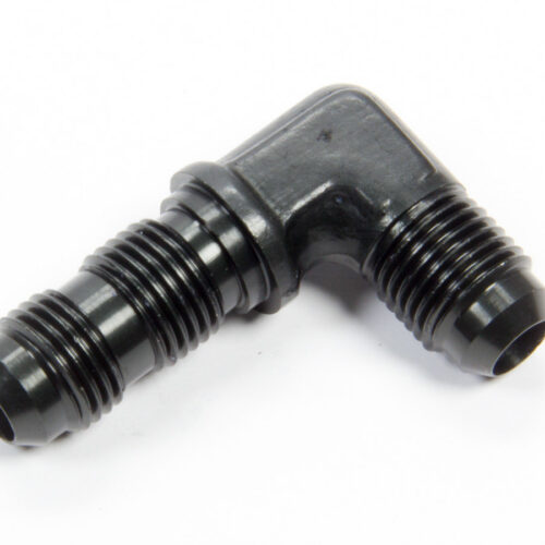 #6 Flare 90 Deg Bulkhead Union Black