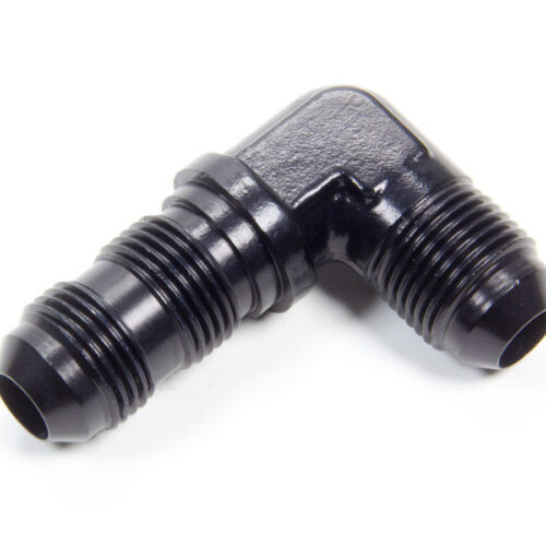 #8 Flare 90 Deg Bulkhead Union Black