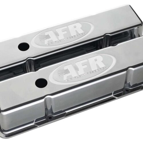 SBC Tall Alum Valve Cvr Polished w/AFR Logo