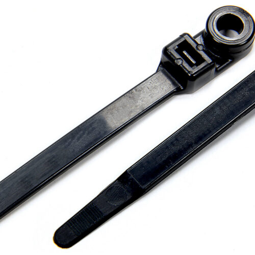 Wire Ties Black 14.00 w/ Mounting Hole 25pk