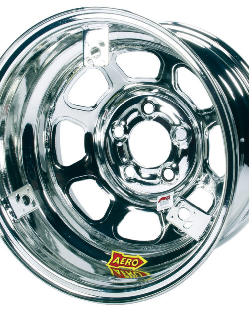 15X8 3in 5.00 Chrome w/ 3 Tabs for Mudcover