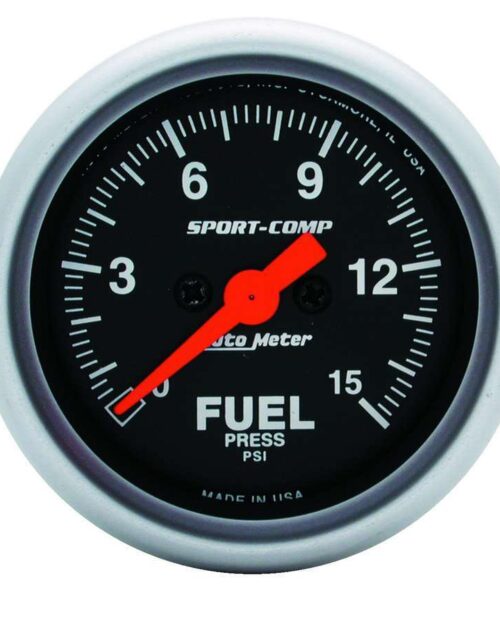 Sport Comp 2 1/16in Fuel 0-15 PSI Elec.