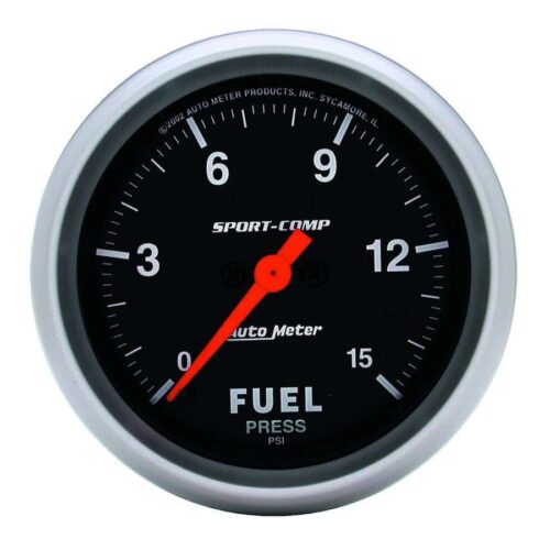 Sport Comp 2-5/8in Fuel 0-15 PSI Elec.