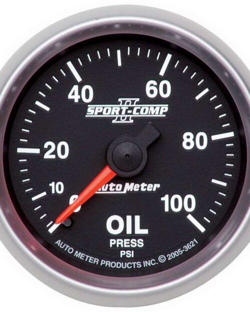 2-1/16in S/C II Oil Pressure Gauge 0-100psi
