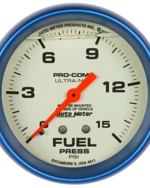 2-5/8 Ultra-Nite F/P Gauge 0-15psi