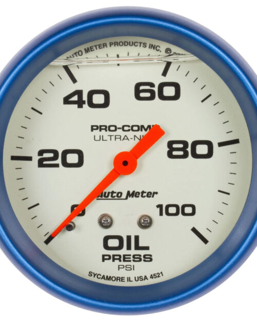 2-5/8 Ultra-Nite Oil Press. Gauge 0-100psi