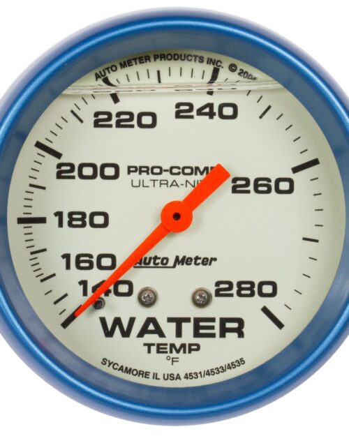 2-5/8 Ultra-Nite Water Temp Gauge 140-280