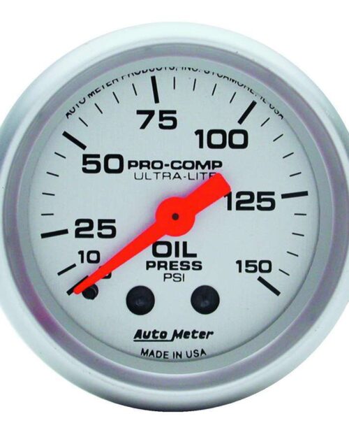 Ultra Lite 2 1/16in Oil 0-150 PSI Mech.