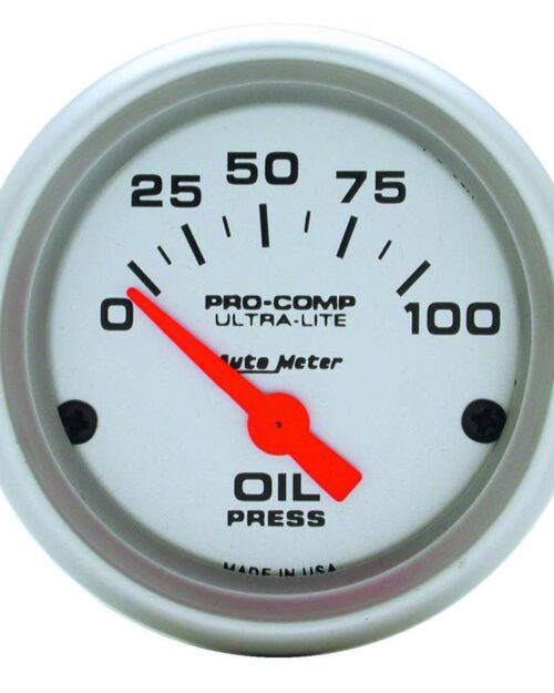 2-1/16in U/L Oil Pressure Gauge 0-100psi