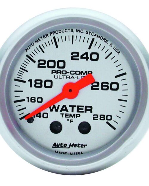 2-1/16in U/L Water Temp Gauge 140-280