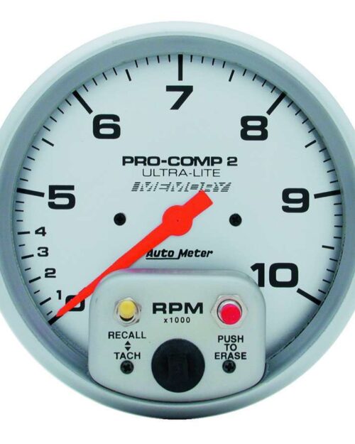 5in Dual Range Tach W/Mem.