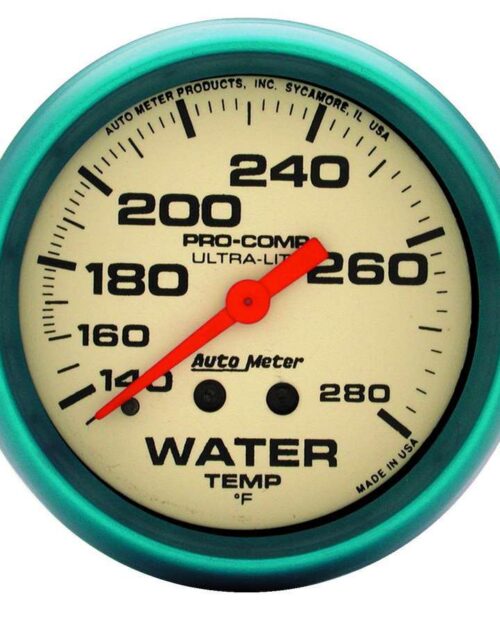 2-5/8 Ultra-Nite Water Temp Gauge 140-280