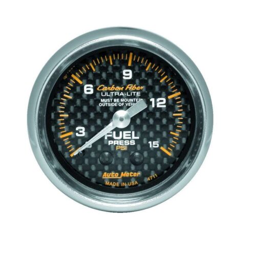 C/F 2-1/16in Fuel Press. Gauge 0-15PSI