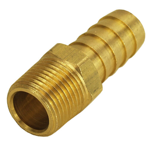 Straight Hose Barb Fitti ng 3/8 NPT M x 1/2 Barb