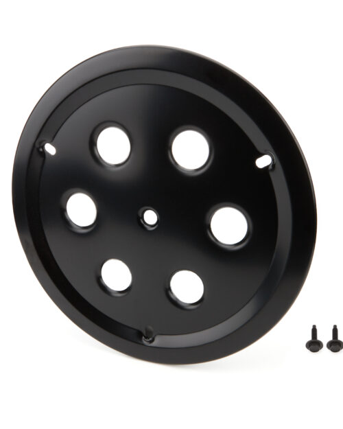 Wheel Cover Hole Vent Alum Bolt 15in Black