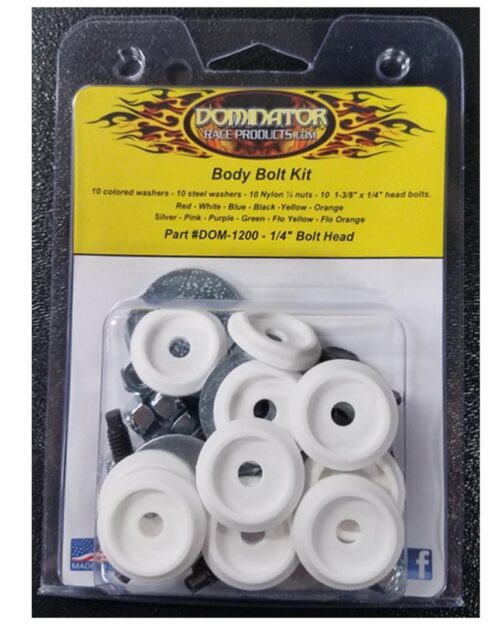 Body Bolt Kit White Hex Head