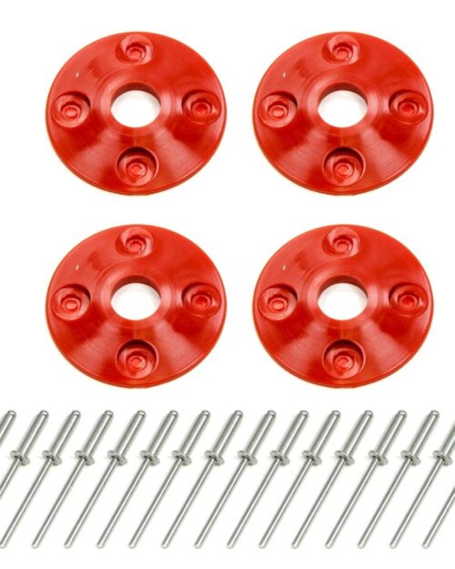 Scuff Plate Plastic 4pk Red