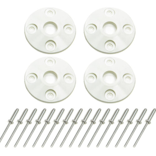 Scuff Plate Plastic 4pk White