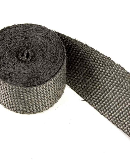 2in x 15' Exhaust Wrap Black Glass