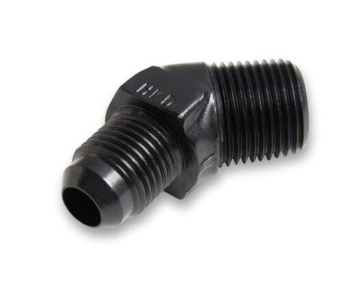 #6 Male to 3/8in NPT 45 Deg Ano-Tuff Adapter