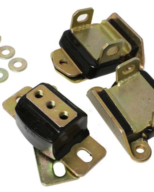 SBC Motor & Trans Mount Kit Zinc Finish Black