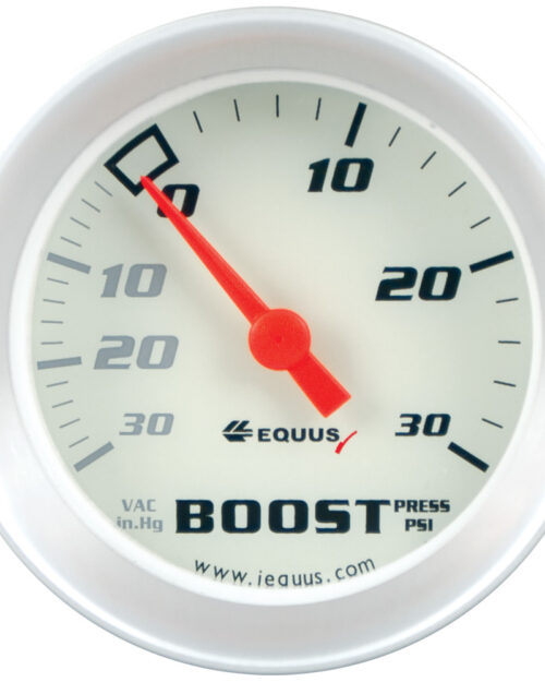 2.0 Dia Vacuum/Boost Gauge Silver 30 HG/30 PS