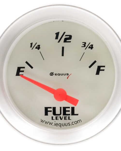 2.0 Dia Fuel Level Gauge Silver