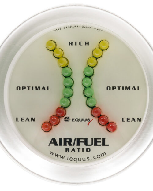 2.0 Air/Fuel Ratio Gauge Lean-Rich Silver