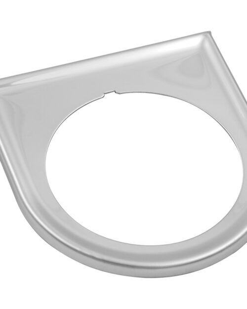 Gauge Mount Panel 2 in Chrome Single